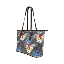 Load image into Gallery viewer, Labyrinth Worm Leather Tote Bag
