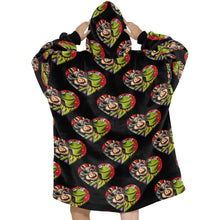 Load image into Gallery viewer, Frog love Blanket Hoodie
