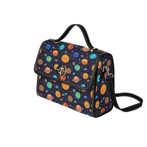 Happy Planets Canvas Satchel Bag