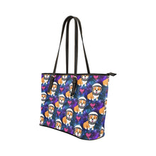 Load image into Gallery viewer, Space Dog Leather Tote Bag
