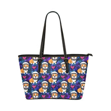 Load image into Gallery viewer, Space Dog Leather Tote Bag
