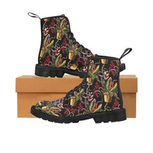 Load image into Gallery viewer, Feed Me little shop of horrors Lace Up Canvas Boots

