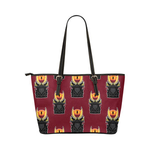 Bad guy eye Leather Tote Bag