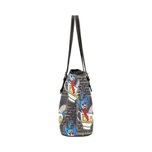 Load image into Gallery viewer, Labyrinth Worm Leather Tote Bag
