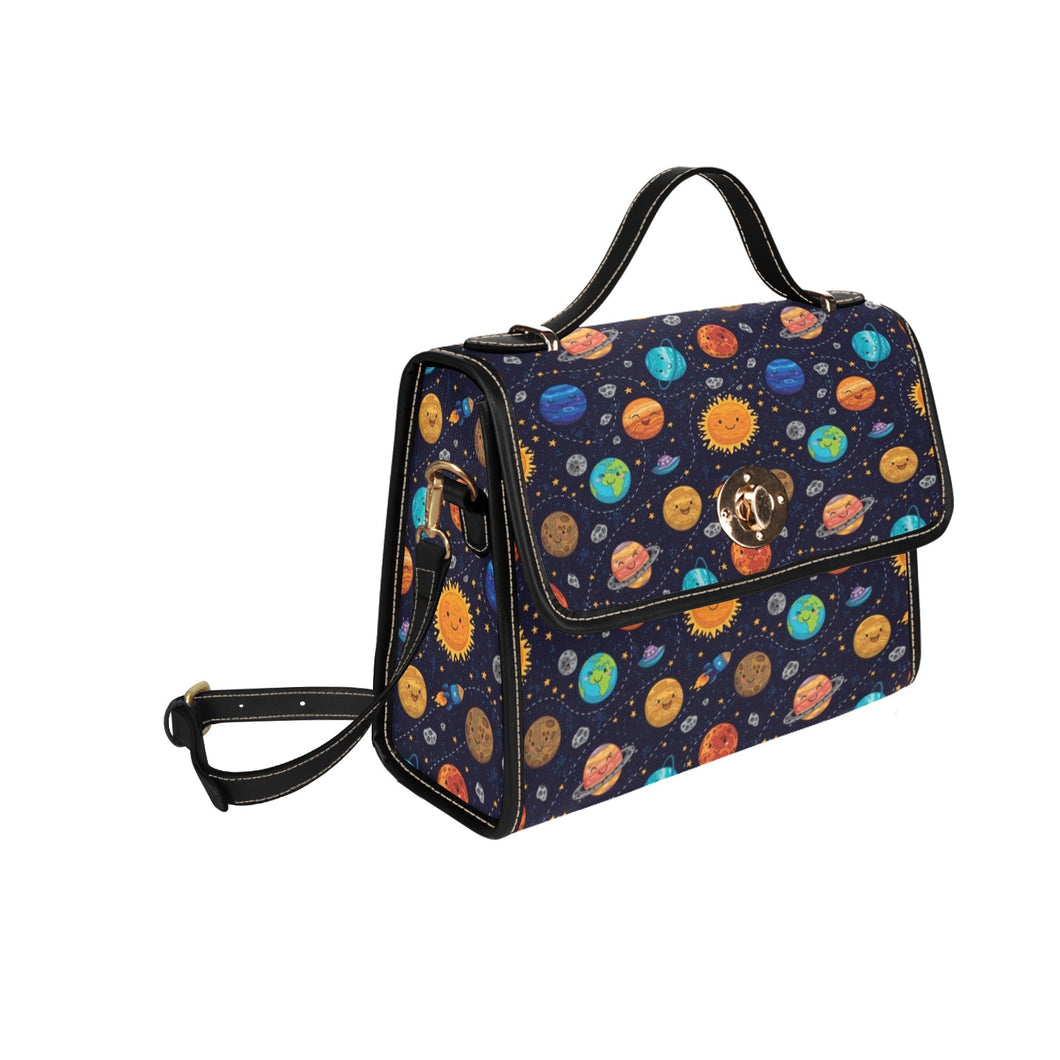 Happy Planets Canvas Satchel Bag