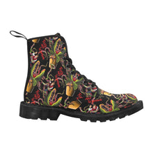 Load image into Gallery viewer, Feed Me little shop of horrors Lace Up Canvas Boots

