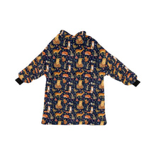 Load image into Gallery viewer, Forest friends Blanket Hoodie
