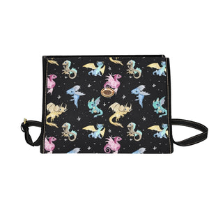 Baby Dragon Canvas Satchel Bag