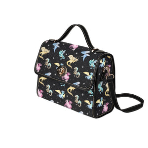 Baby Dragon Canvas Satchel Bag